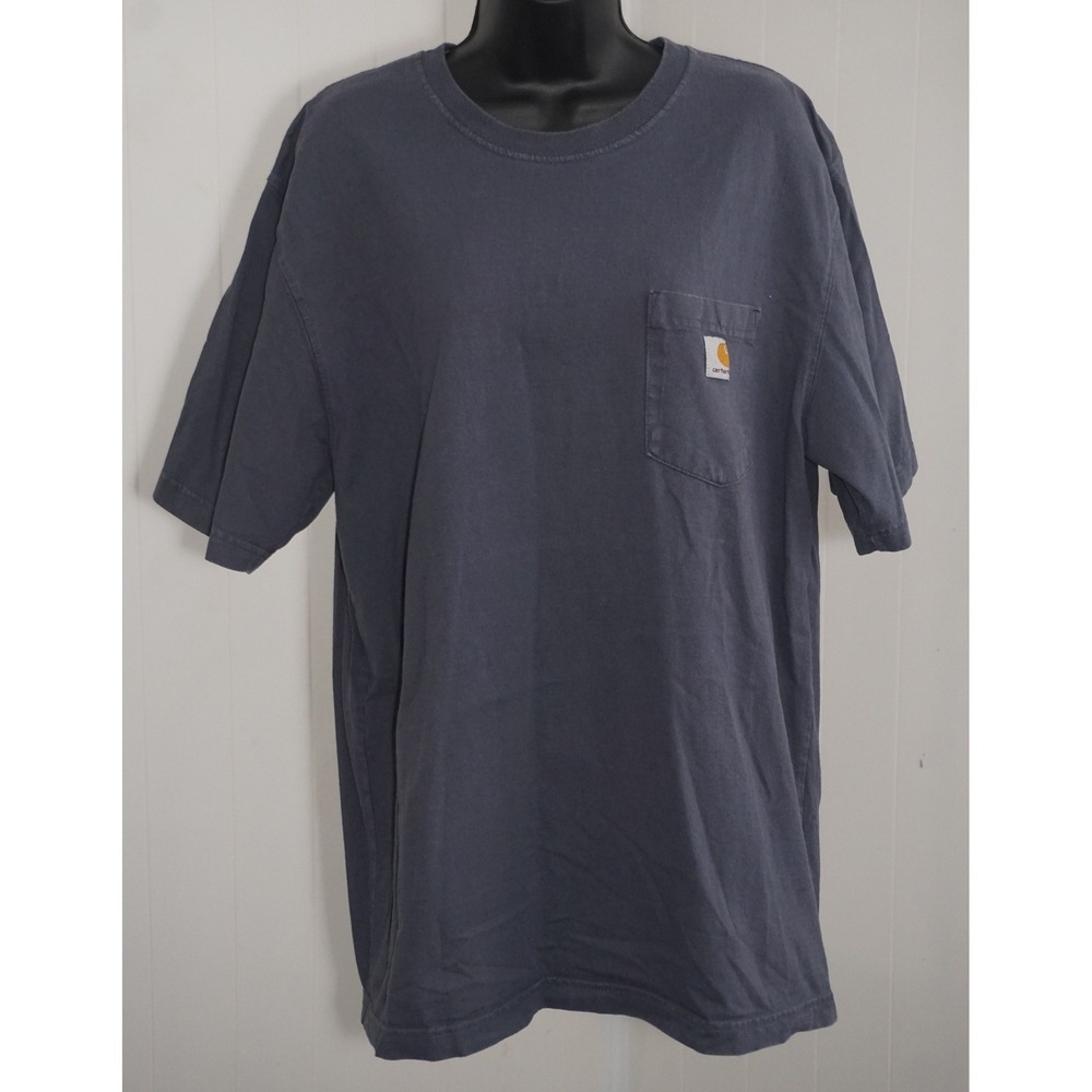 Carhartt Large Blue Cotton K87 Pocket T-Shirt Original Fit